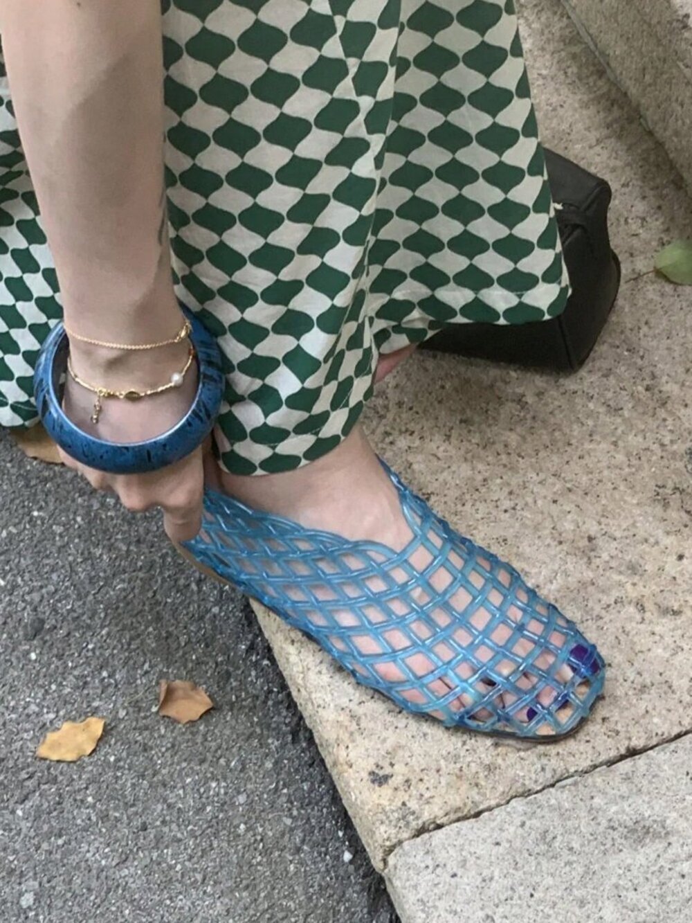 Blue Elegant Women's Slip-On Ballet Flats